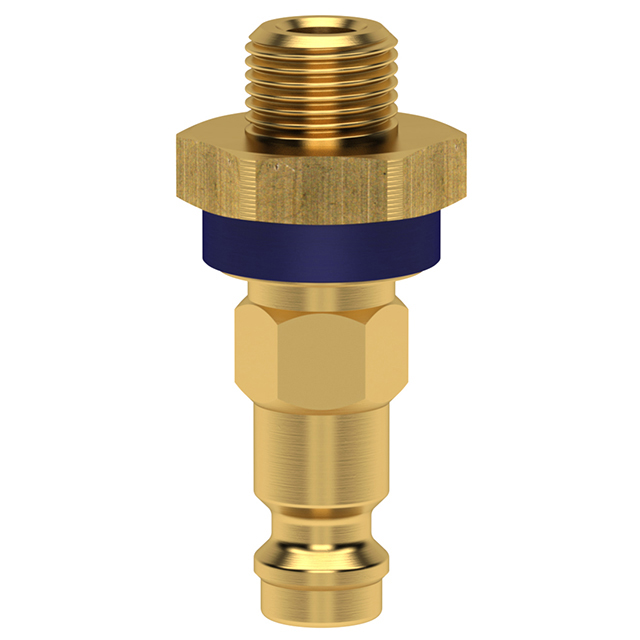 MINI-ES-STECKNIPPEL DN 5 G1/8"AG,CODIERT BLAU,6-KANT